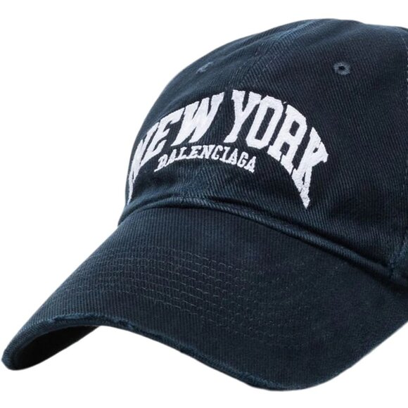 NWT$525 BALENCIAGA Cities New York Embroidered Baseball Cap UNISEX Sz L - Picture 1 of 16